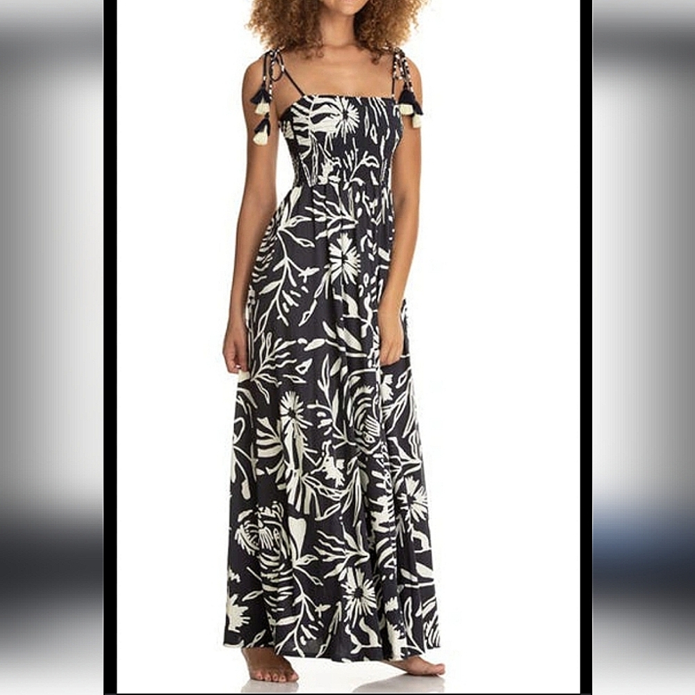 🌸 MAAJI REVOLVE BEWITCHED MAXI DRESS BLACK GLOW GREEN IVORY WHITE BOHEMIAN